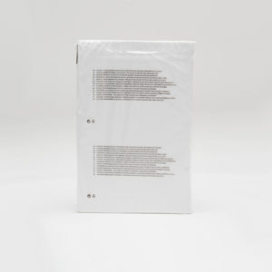 transparent medium poly bag for pre-packing with warning text