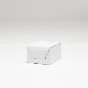 self folding white ecommerce mailing box